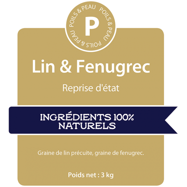 Ingrédients Lin & Fenugrec de Hilton Herbs